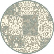 Абстрактный круглый рельефный ковер из вискозы GENOVA 38009 6555 90 КРУГ